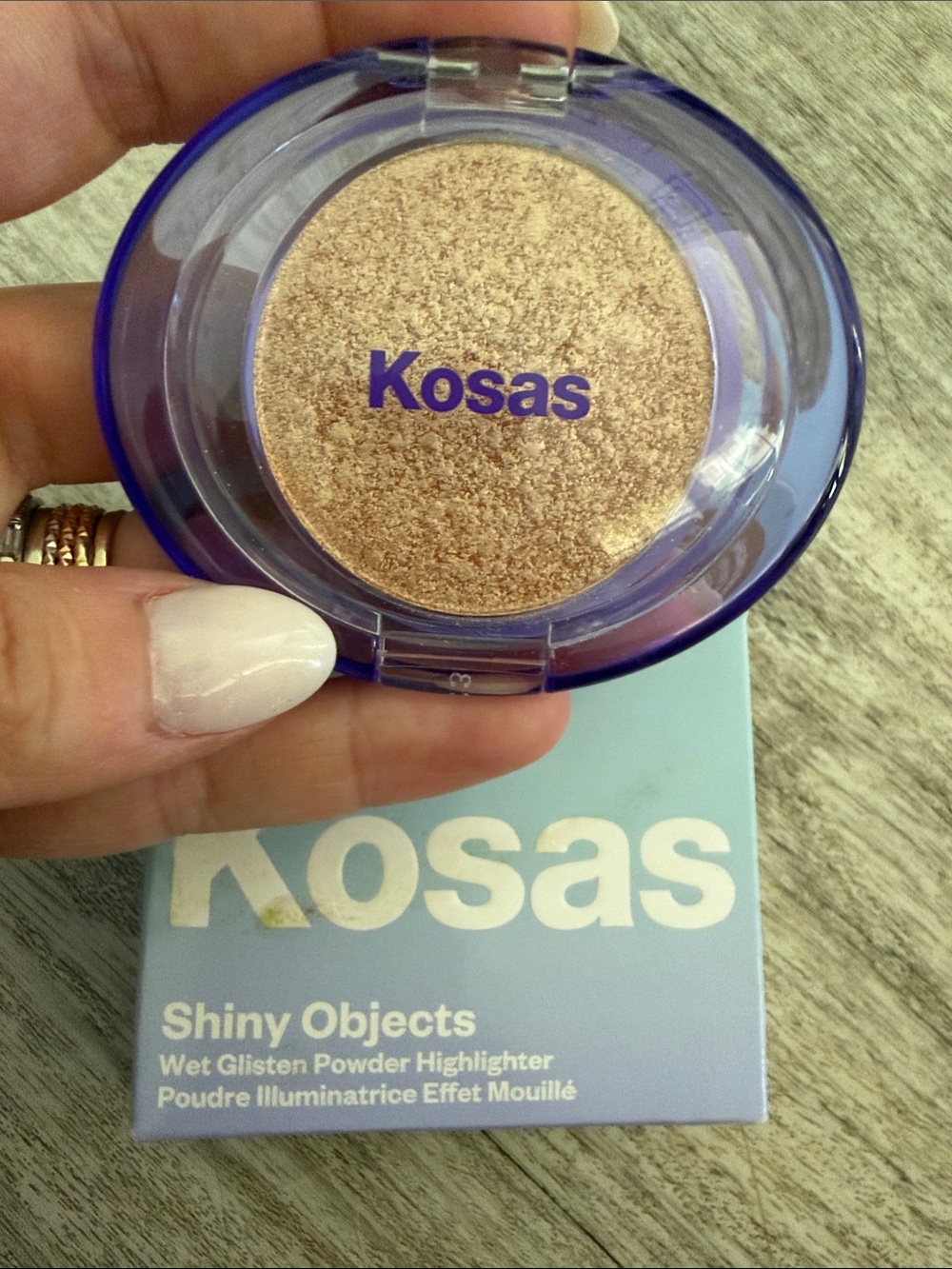 Kosas Shiny Objects Wet Glisten Powder Highlighter — Gold